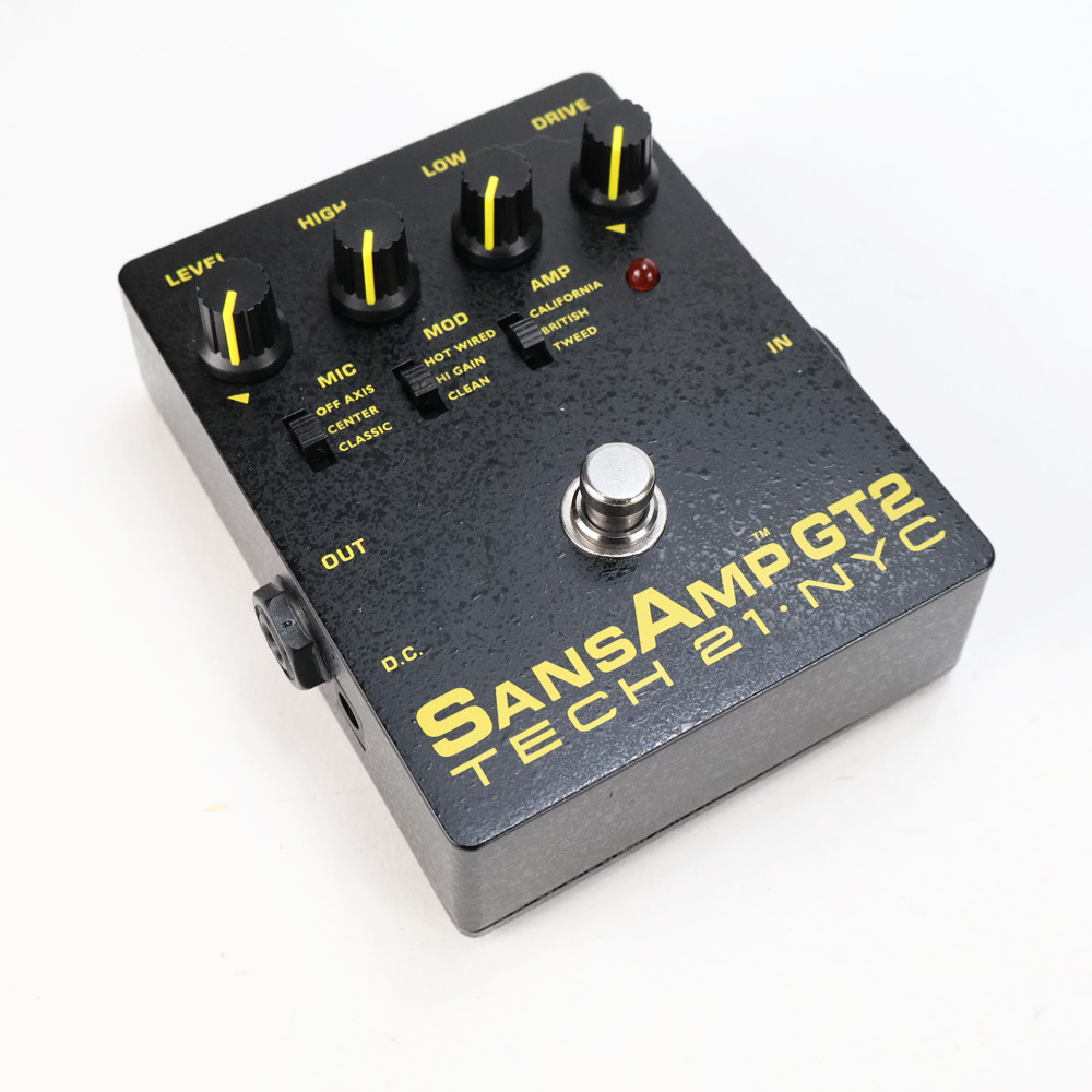 【中古】 TECH21 SansAmp GT2 アンプシミュレーター ギターエフェクター 側面