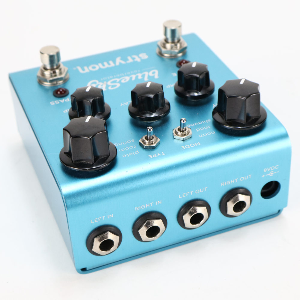 【中古】リバーブ strymon blueSky Gen1 リバーブ ストライモン ギターエフェクター 本体画像 斜め 