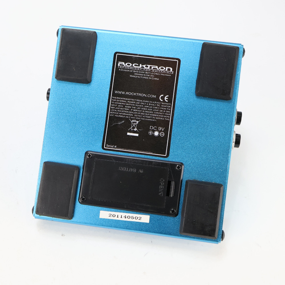 【中古】 ステレオコーラス ROCKTRON ロックトロン DEEP BLUE ギターエフェクター 裏面