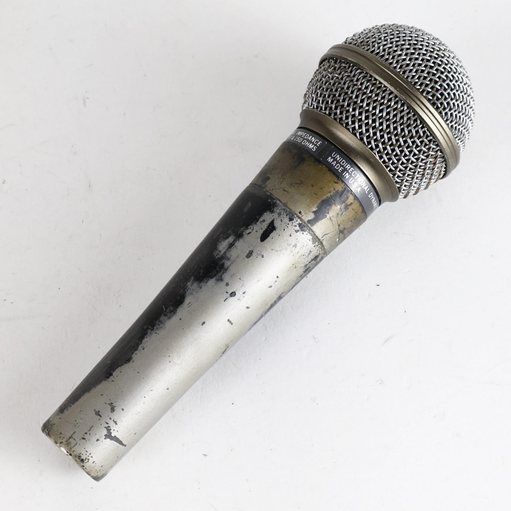 【中古】 マイク ダイナミックマイク ボーカル用 SHURE SM58 ポルシェロゴ Made in USA シュアー 58 ゴッパ シュア 側面