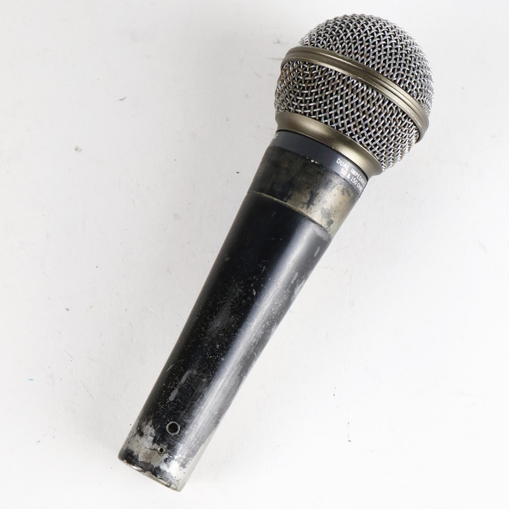 【中古】 マイク ダイナミックマイク ボーカル用 SHURE SM58 ポルシェロゴ Made in USA シュアー 58 ゴッパ シュア 側面