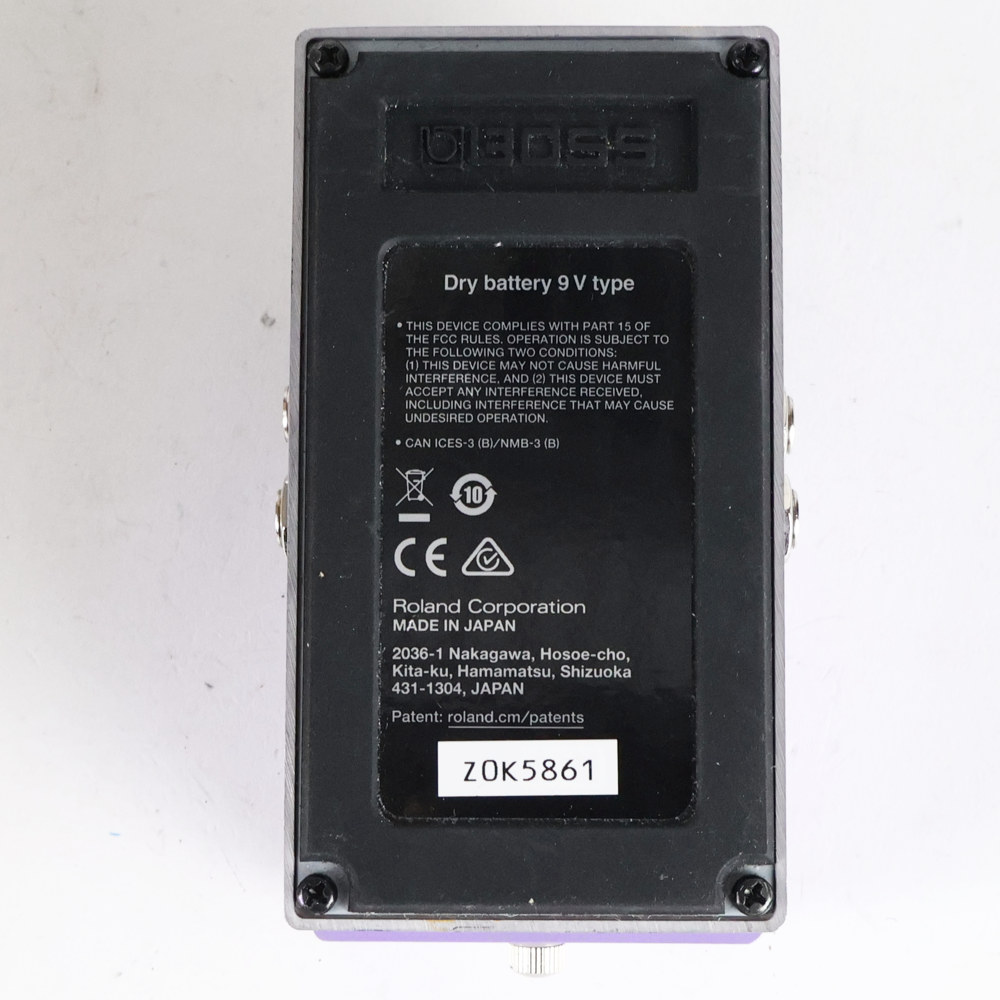 【中古】 BOSS DC-2W WAZA CRAFT Dimension C ディメンションコーラス ギターエフェクター 裏面