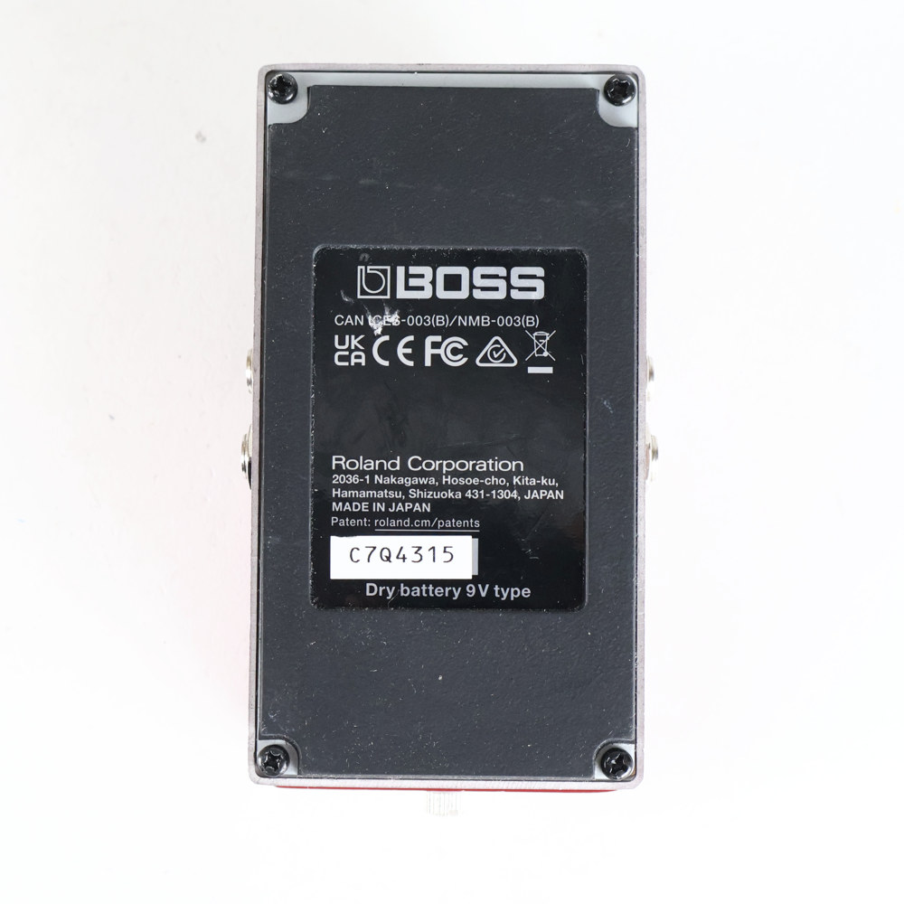 【中古】 アナログディレイ エフェクター BOSS DM-2W Delay WAZA CRAFT ギターエフェクター ディレイ 裏面