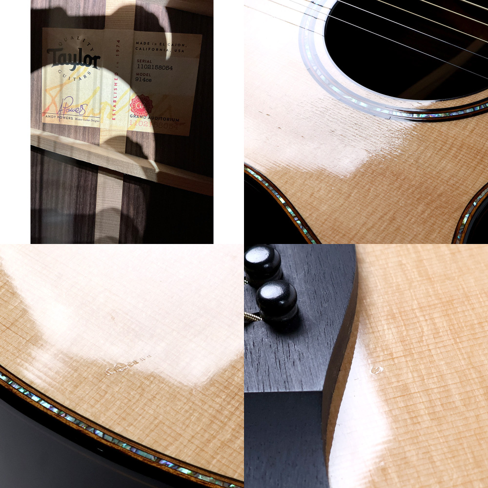 【中古】 アコースティックギター Taylor 914ce V-Class 2018年製 テイラー 900シリーズ シトカスプルーストップ ローズウッドバック＆サイド 傷、打痕