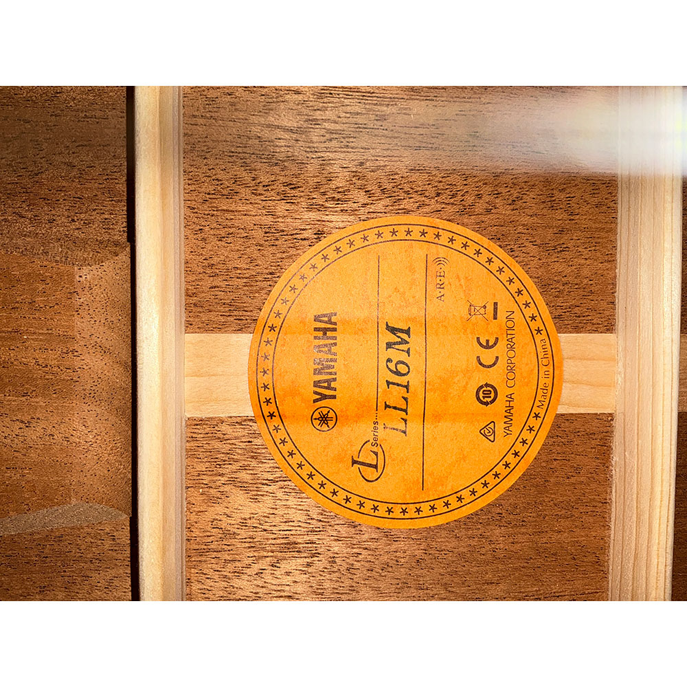 【中古】 アコースティックギター YAMAHA LL16M ARE 2024年製 Yamaha Acoustic Guitar Experience限定販売モデル マホガニーバック＆サイド仕様 ラベル