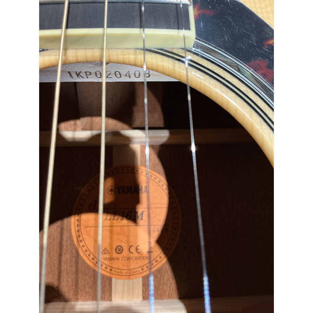 【中古】 アコースティックギター YAMAHA LL16M ARE 2024年製 Yamaha Acoustic Guitar Experience限定販売モデル マホガニーバック＆サイド仕様 刻印