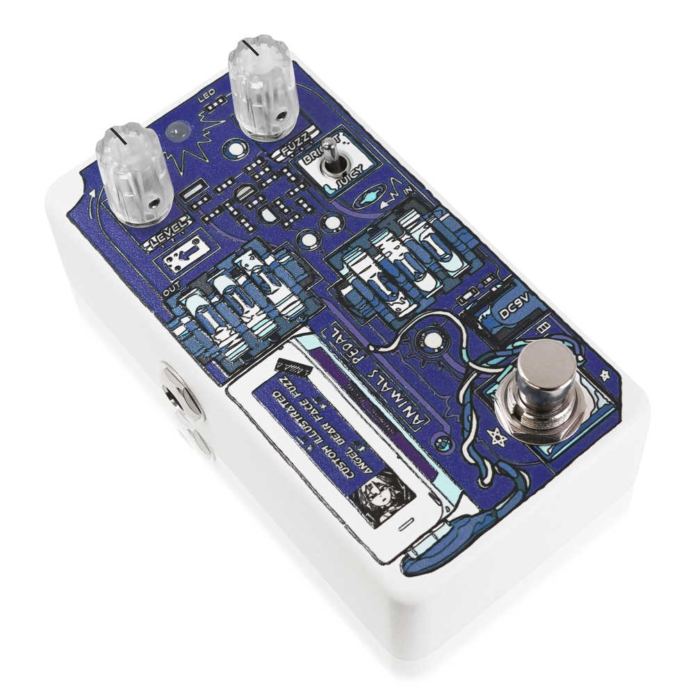 Animals Pedal アニマルズペダル Custom Illustrated ABFF アカサカハル #06 ファズ ギターエフェクター 斜めアングル画像