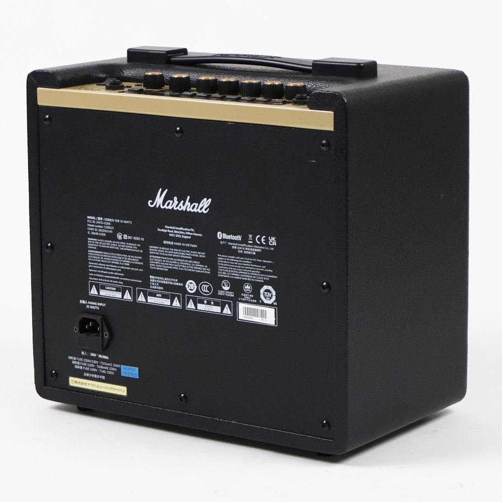 【中古】 マーシャル MARSHALL CODE25 フルモデリング 小型ギターアンプ コンボ 背面