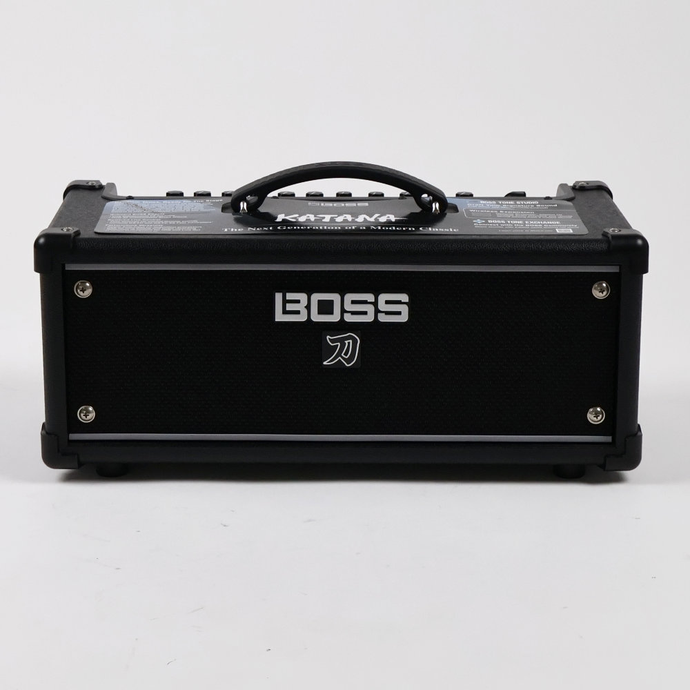 【中古】 ギターアンプ ヘッド BOSS KTN-HEAD 3 KATANA-HEAD GEN 3 カタナアンプ 第三世代 練習用スピーカー搭載 正面