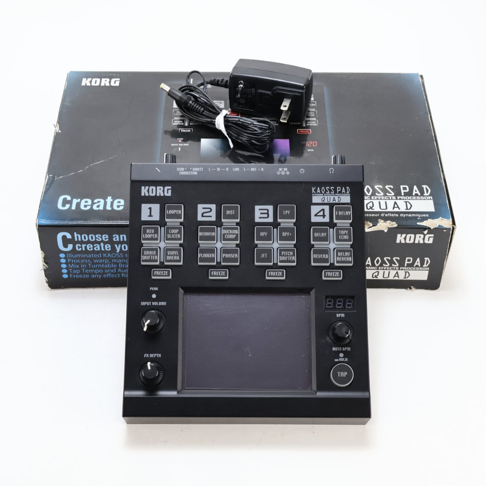 【中古】 ダイナミックエフェクトプロセッサー KORG KAOSS PAD QUAD KP-QUAD