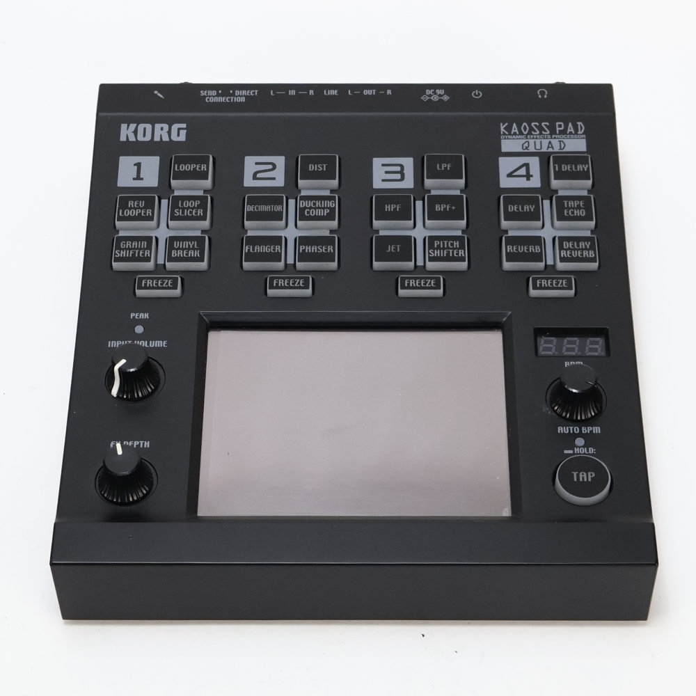 【中古】 ダイナミックエフェクトプロセッサー KORG KAOSS PAD QUAD KP-QUAD 正面