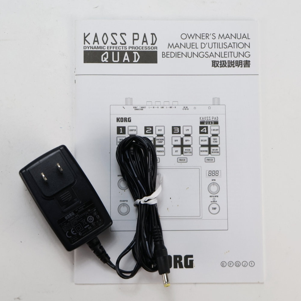 【中古】 ダイナミックエフェクトプロセッサー KORG KAOSS PAD QUAD KP-QUAD 付属品