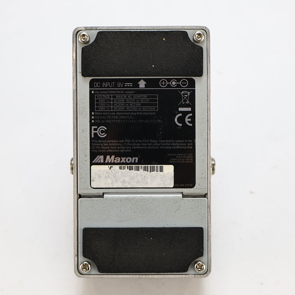 【中古】コンプレッサー エフェクター MAXON CP-101 Compressor ギターエフェクター 裏面