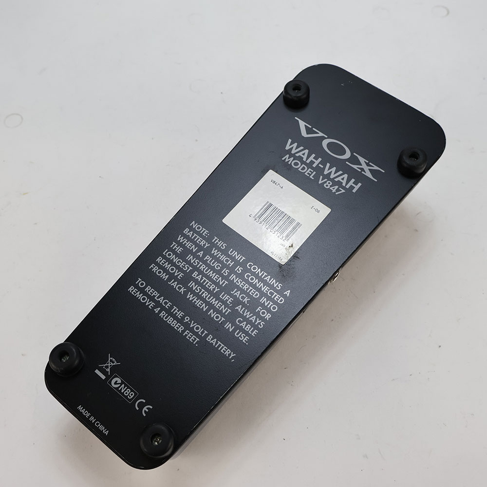 【中古】 ワウペダル VOX V847 ギターエフェクター 裏面