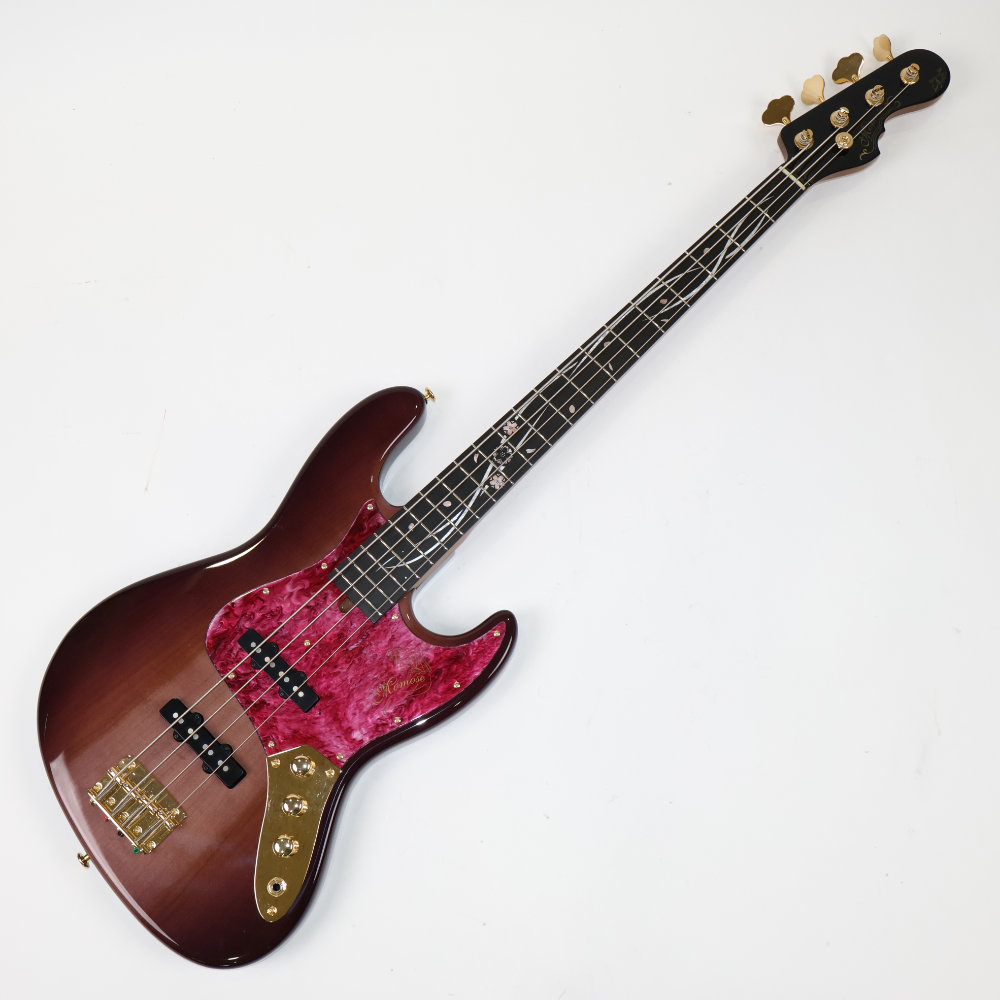 【中古】 エレキベース MOMOSE MJ-KYOZAKURA SP’24/E YZP-VGR 京都府産の桜材を使用したJBスタイル モモセ 2024年製 詳細画像