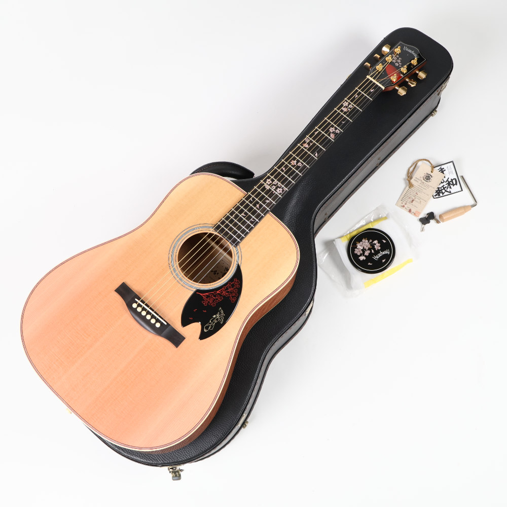 【中古】 アコースティックギター Headway HD-SAKURA’22 SF，S-ESU/ATB LSPGR(Light Sakura Pink Gradation)  2022年製 ヘッドウェイ 厳選されたシトカスプルース材
