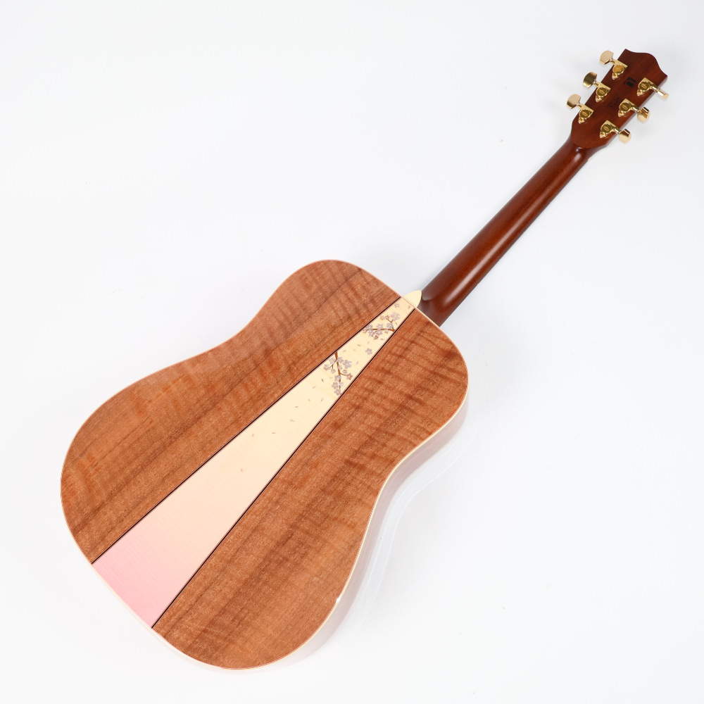 【中古】 アコースティックギター Headway HD-SAKURA’22 SF，S-ESU/ATB LSPGR(Light Sakura Pink Gradation)  2022年製 ヘッドウェイ 厳選されたシトカスプルース材 詳細画像
