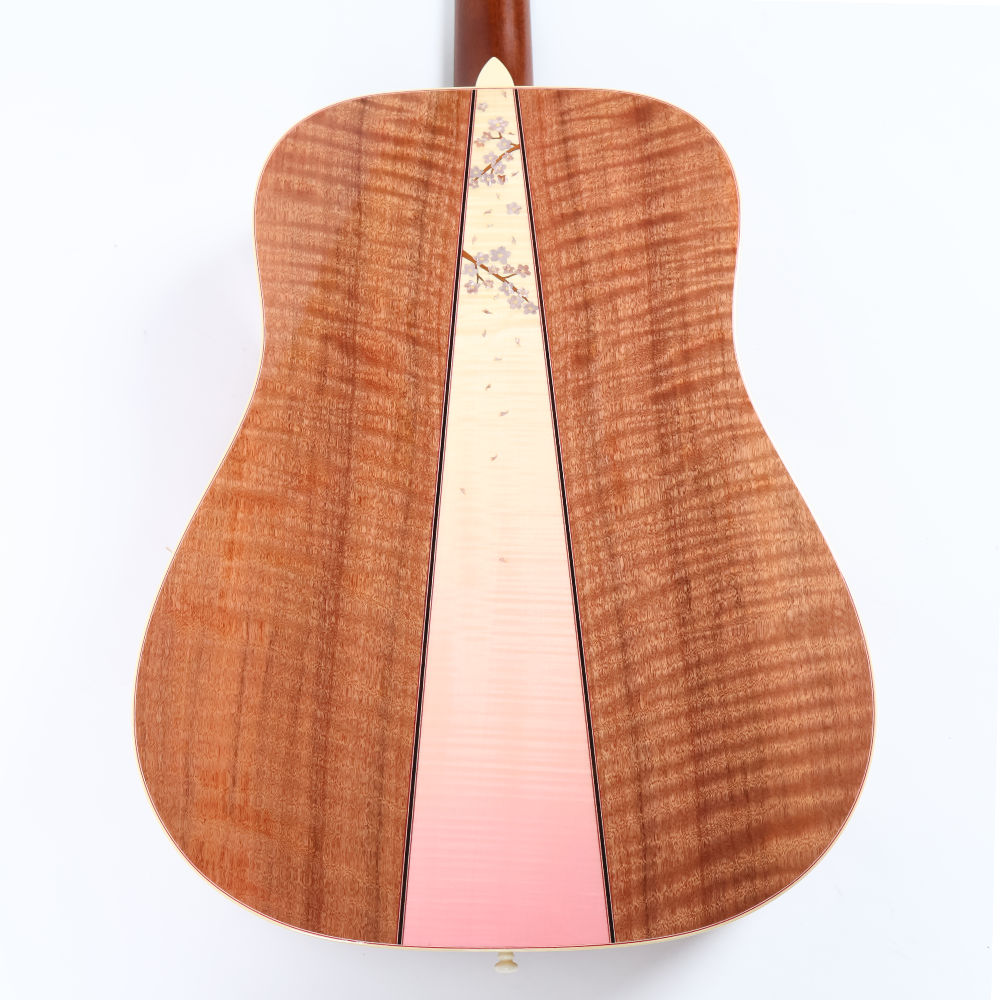 【中古】 アコースティックギター Headway HD-SAKURA’22 SF，S-ESU/ATB LSPGR(Light Sakura Pink Gradation)  2022年製 ヘッドウェイ 厳選されたシトカスプルース材 詳細画像