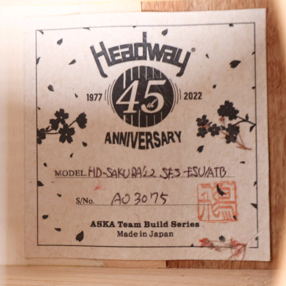 【中古】 アコースティックギター Headway HD-SAKURA’22 SF，S-ESU/ATB LSPGR(Light Sakura Pink Gradation)  2022年製 ヘッドウェイ 厳選されたシトカスプルース材 詳細画像