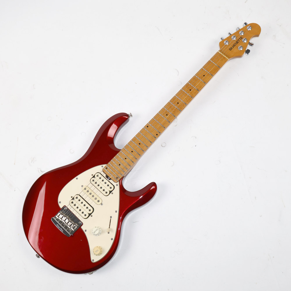 【中古】 Music Man ミュージックマン Silhouette HSH Candy Red Maple 2000年製 シルエット ハードテイル仕様 エレキギター 詳細画像
