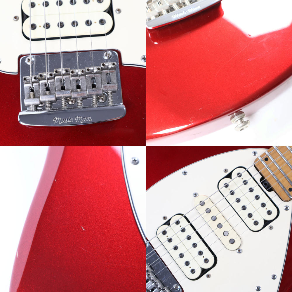 【中古】 Music Man ミュージックマン Silhouette HSH Candy Red Maple 2000年製 シルエット ハードテイル仕様 エレキギター 詳細画像