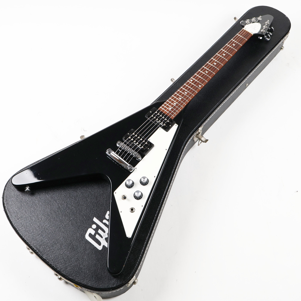 【中古】 エレキギター Gibson Flying V 2017 T with Dirty Fingers Ebony 2016年製 ギブソン フライングV ダーティーフィンガーピックアップ搭載