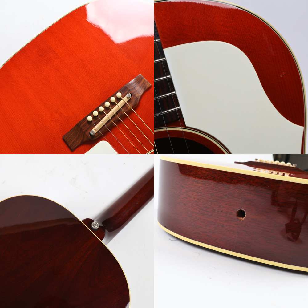 【中古】 アコースティックギター Gibson Custom Shop 1960’s B-25 Cherry 2009年製 1.60kg 軽量個体 アジャスタブルブリッジ ギブソン カスタムショップ B-25 クラック
