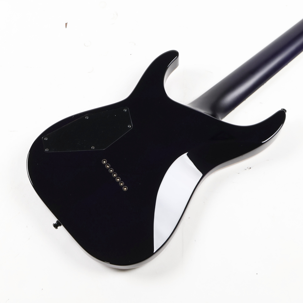 【中古】 7弦エレキギター ESP E-II SERIES M-II 7NT HS Purple Natural Fade Buckeye Burl Maple Top HIPSHOT FIXED ブリッジ搭載 2019年製 ボディバック