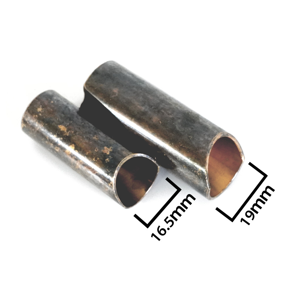 THE ROCK SLIDE ザロックスライド SMP-MB Aged Brass Swamp Slide Medium ブラス製 スライドバー サイズ比較画像2