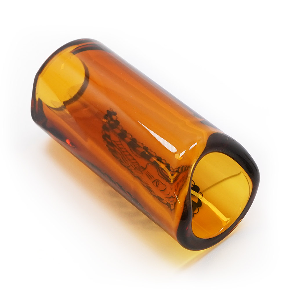 THE ROCK SLIDE ザロックスライド GRS-MA Amber Glass 25th Anniversary Medium ガラス製 スライドバー 斜めアングル画像1