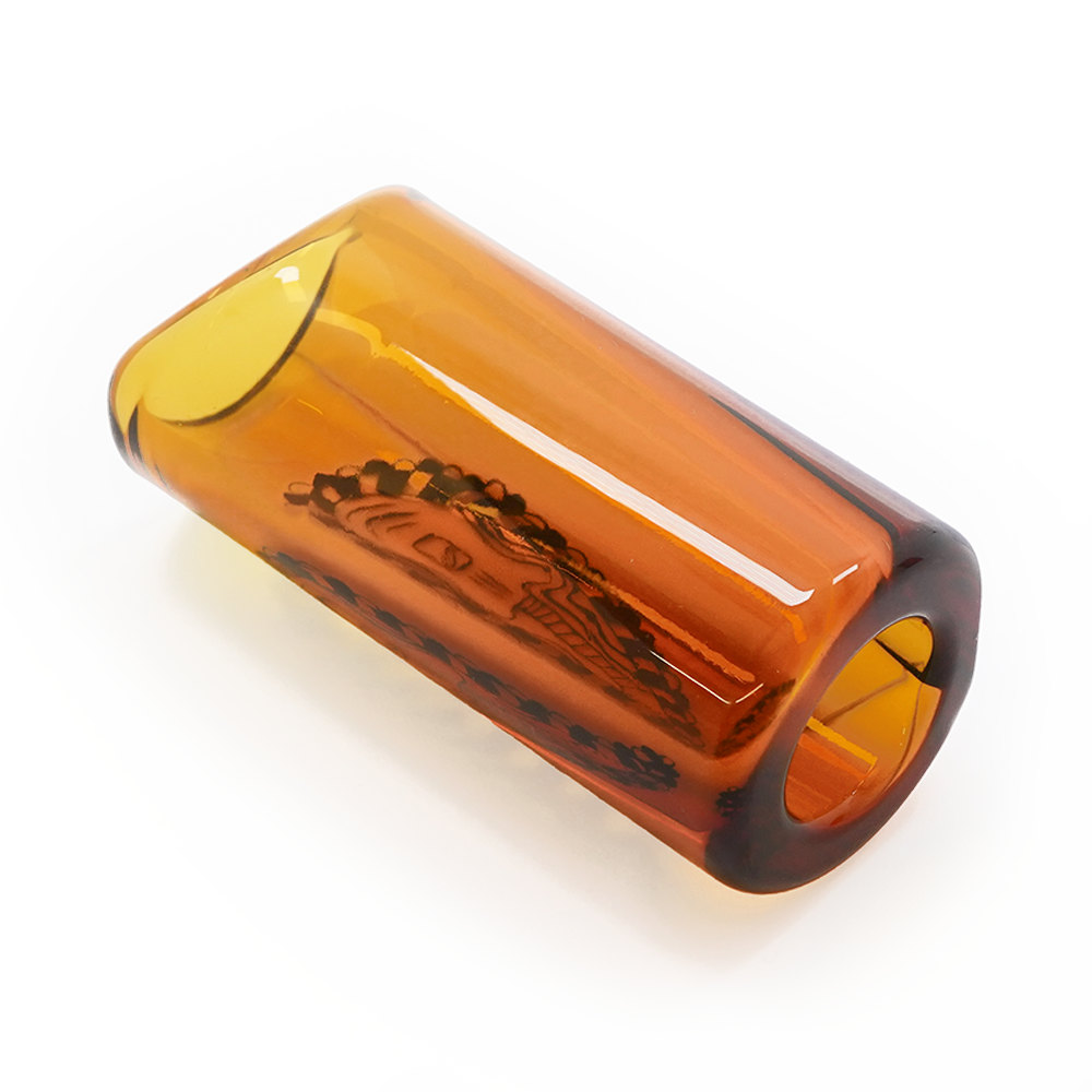 THE ROCK SLIDE ザロックスライド GRS-MA Amber Glass 25th Anniversary Medium ガラス製 スライドバー 斜めアングル画像2