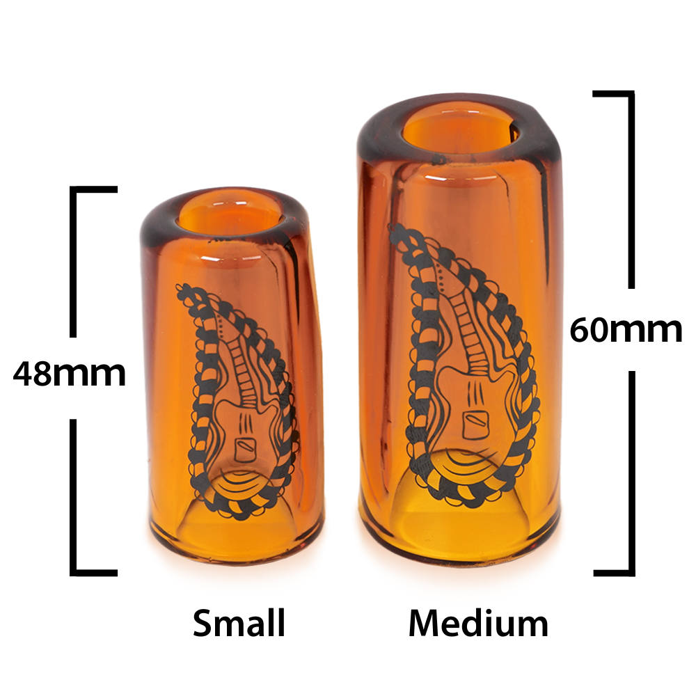 THE ROCK SLIDE ザロックスライド GRS-MA Amber Glass 25th Anniversary Medium ガラス製 スライドバー サイズ比較画像1