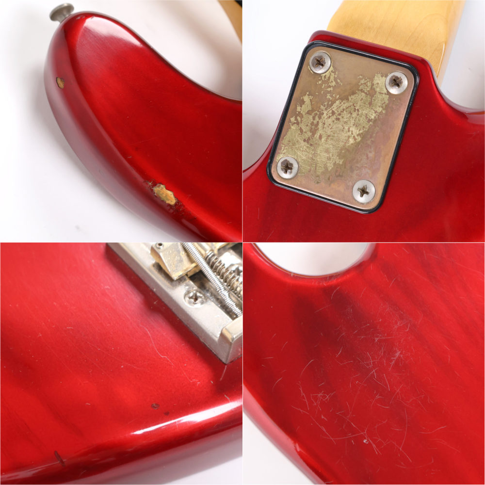 【中古】 エレキベース MOON JJ-4 Active シースルーレッド Bartolini ピックアップ、TBTプリアンプ搭載 ムーン 詳細画像