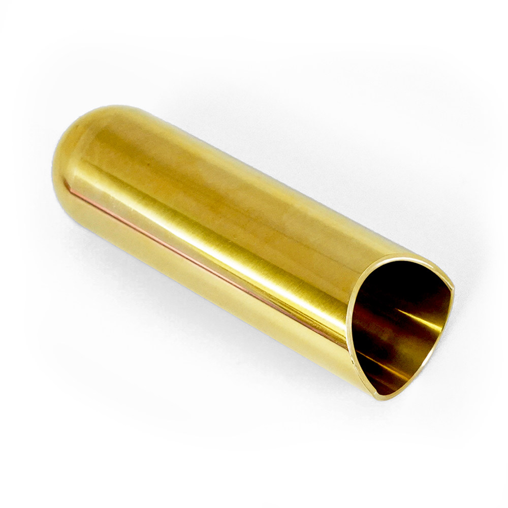 THE ROCK SLIDE ザロックスライド BTRS-MB Balltip Guitar Slide Brass Medium スライドバー 斜めアングル画像1