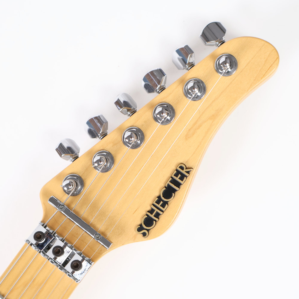 【中古】 エレキギター SCHECTER EX-V-24-STD-FRT AMB (Amber)  シェクター HSHピックアップ スワンプアッシュボディー 詳細画像