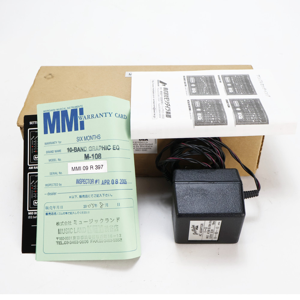 【中古】 MXR グラフィックイコライザー エフェクター M108 10 Band Graphic EQ ギターエフェクター M-108 付属品