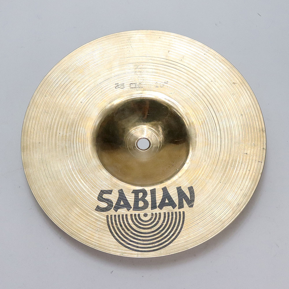 【中古】 スプラッシュシンバル セイビアン SABIAN AA SPLASH 10インチ 白抜きロゴ 1980s 裏面