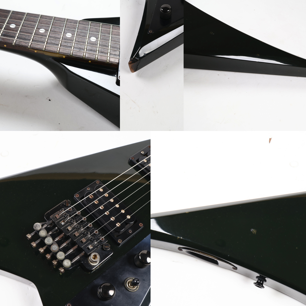 【中古】FERNANDES フェルナンデス JSモデル ランディVタイプ 年代不明 エレキギター 傷