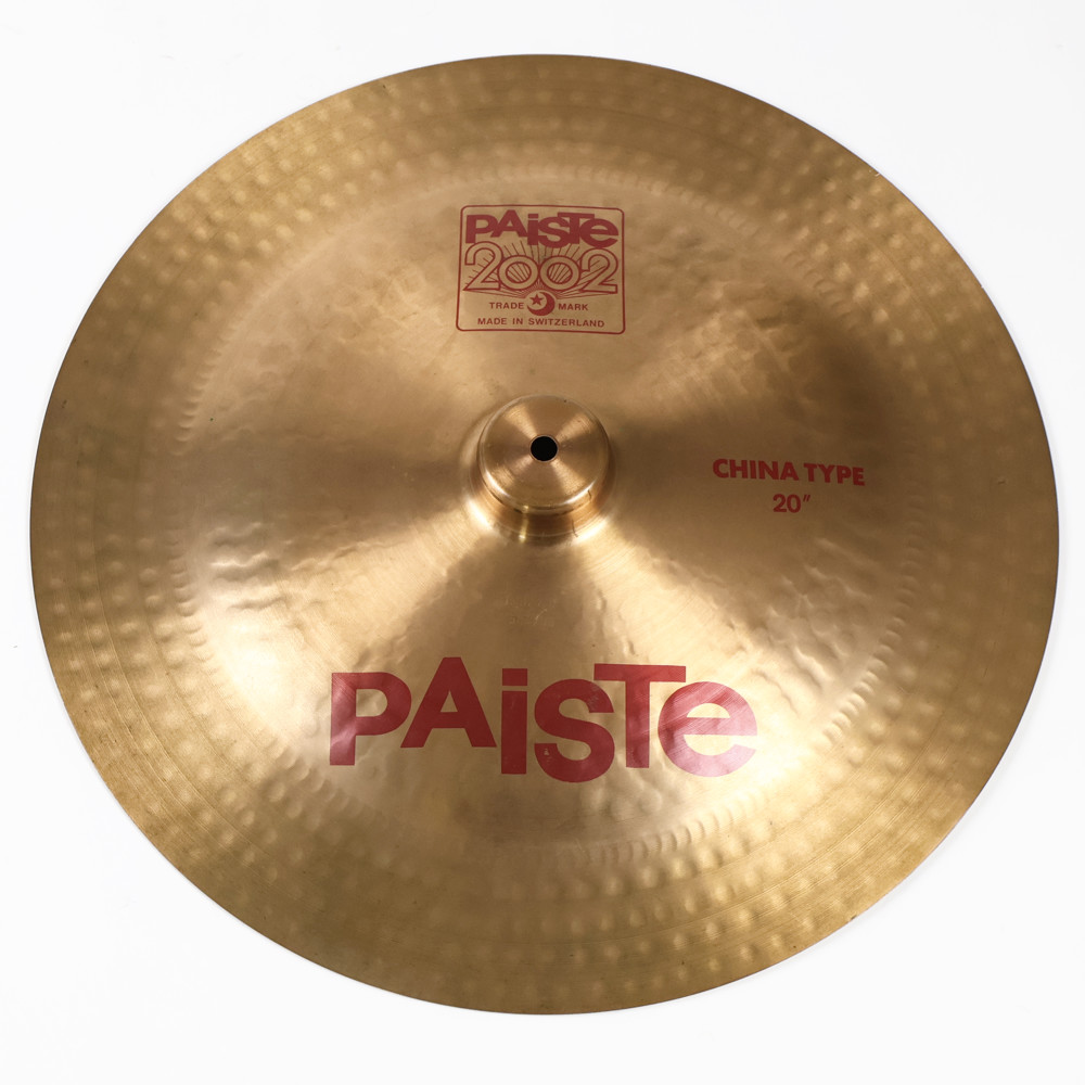 【中古】 チャイナシンバル パイステ PAISTE 2002 CHINA TYPE 20インチ 1980s ビンテージシンバル