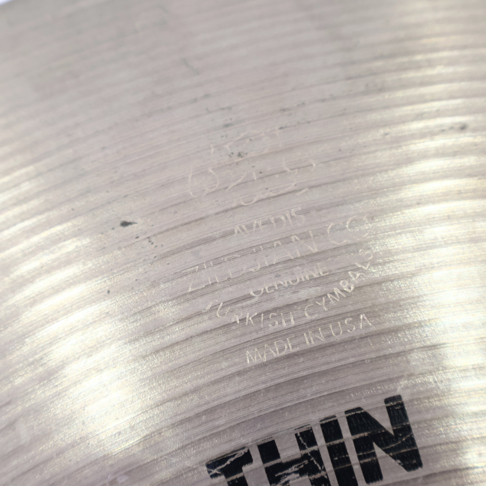 【中古】 クラッシュシンバル ジルジャン ZILDJIAN A Zildjian THIN CRASH 16インチ 刻印