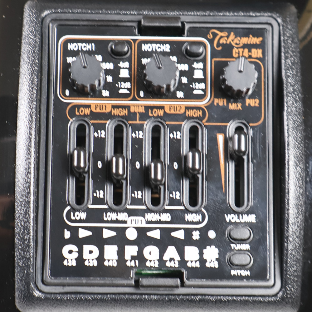 【中古】 アコースティックギター Takamine DMP561C BL タカミネ エレアコ CTP-4DX (DMP)プリアンプ搭載 ハードケース付き プリアンプ