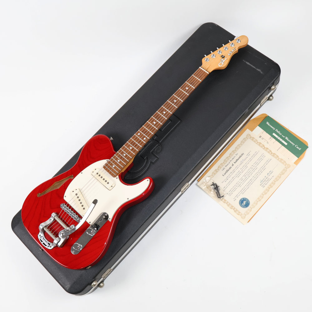 【中古】 エレキギター G&L ASAT Semi-Hollow with Bigsby Red 2000年製 US製 セミホロー ビグスビーブリッジ