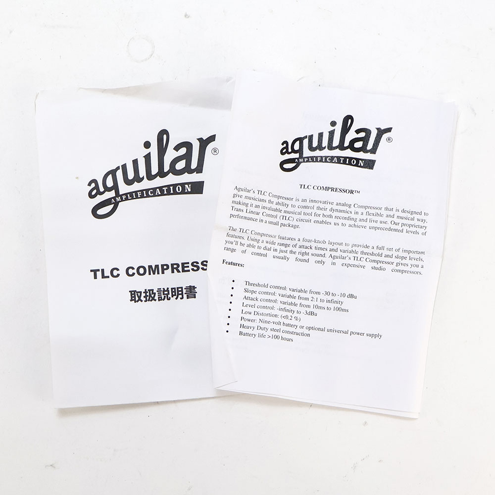 【中古】 コンプレッサー アギュラー AGUILAR TLC Compressor ベース用エフェクター 付属品