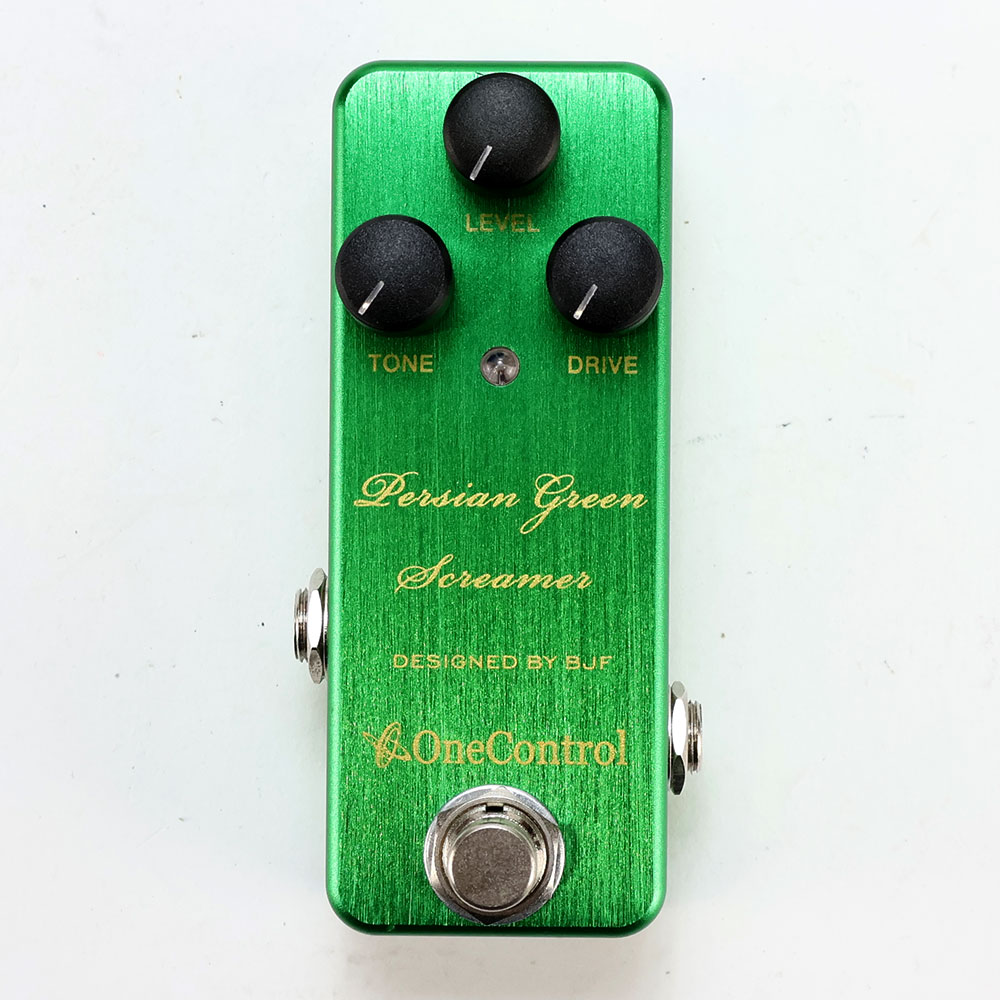 【中古】 One Control ワンコントロール Persian Green Screamer 旧デザイン オーバードライブ エフェクター 正面