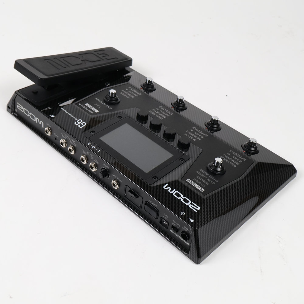 【中古】 エフェクター ZOOM G6 ギターマルチエフェクター ズーム 全体