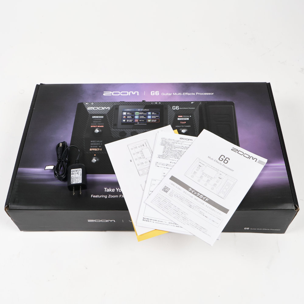 【中古】 エフェクター ZOOM G6 ギターマルチエフェクター ズーム 付属品