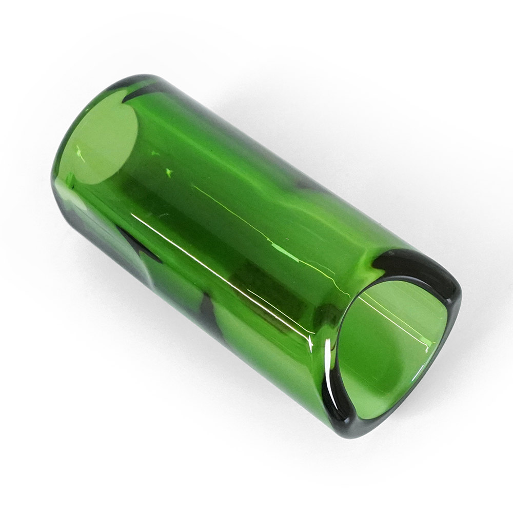 THE ROCK SLIDE ザロックスライド GRS-MG Moulded Glass Slide Green Medium ガラス製 スライドバー 斜めアングル画像1