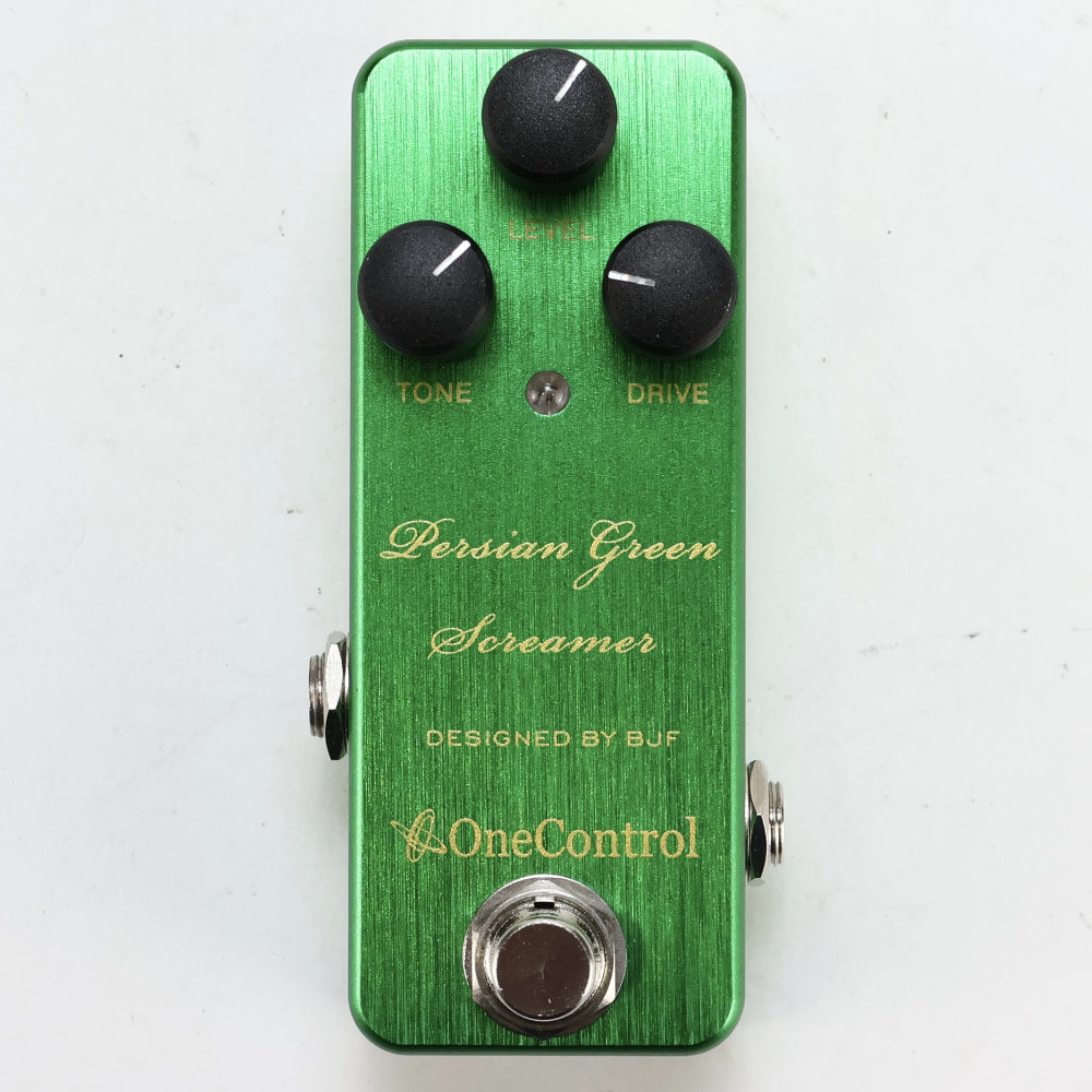 【中古】 One Control ワンコントロール Persian Green Screamer 旧デザイン オーバードライブ エフェクター 正面
