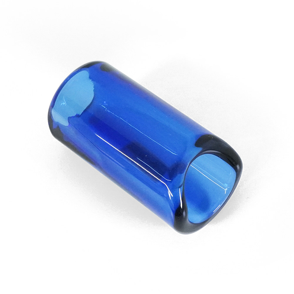 THE ROCK SLIDE ザロックスライド GRS-SS Moulded Glass Slide Sapphire Small ガラス製 スライドバー 斜めアングル画像1