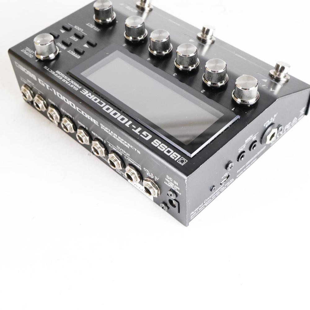 【中古】 マルチエフェクター BOSS GT-1000CORE Guitar Effects Processor ボス 側面